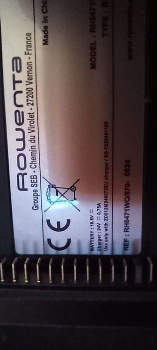 Zasilacz ładowarka Rowenta X-Pert 6.60 Smart  odkurzacz