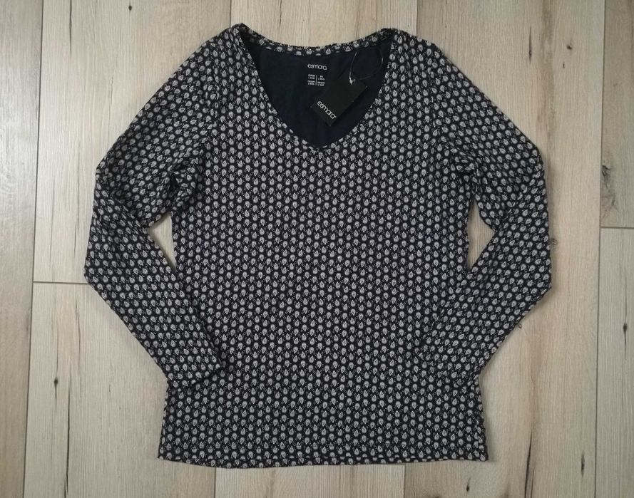 Nowa bawełniana bluzka długi rękaw ESMARA 42/44