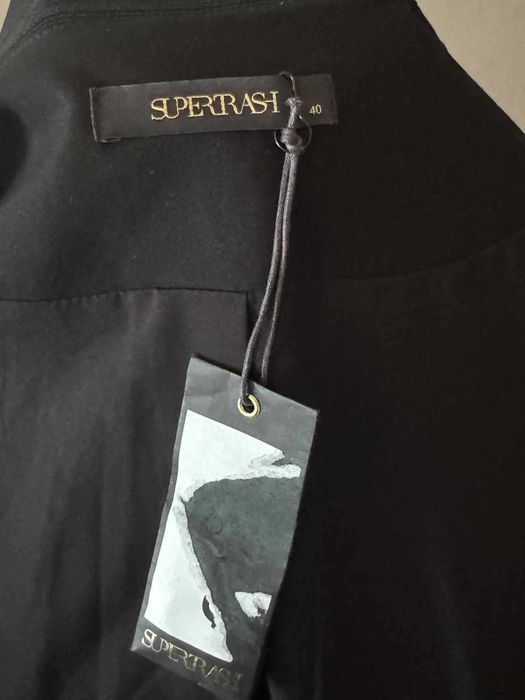 Elegancki blezer marynarka damska SuperTrash rozmiar 40 M/L czarny