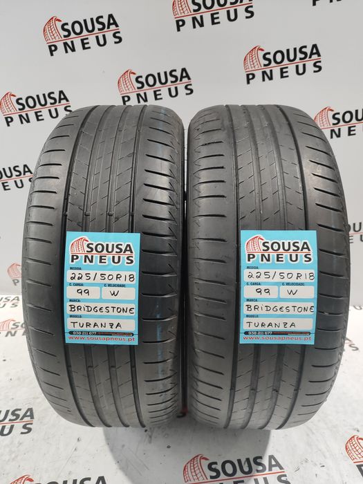 2 pneus semi novos 225/50R18 Bridgestone - Oferta dos Portes