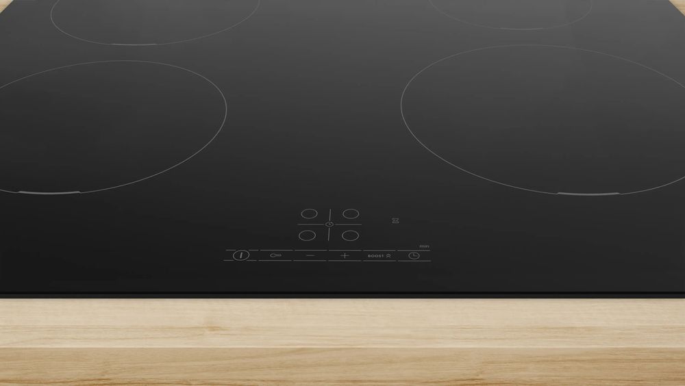 Serie 4 Placa de indução 60 cm Instalação na superfície sem moldura