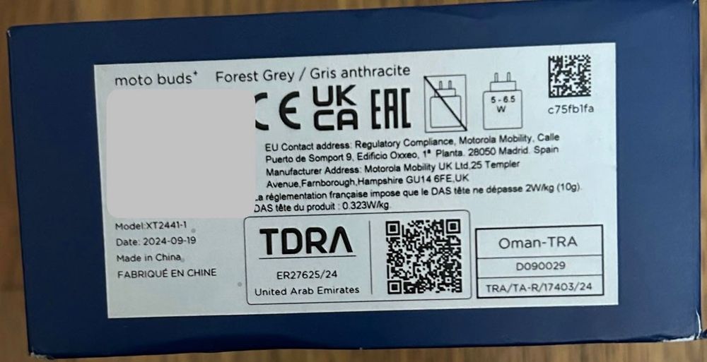 Auriculares Motorola Moto Buds+ (sound by Bose)-novos, 3 anos garantia