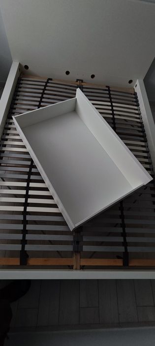 Łóżko MALM Ikea 140x200 Białe Łódź Widzew