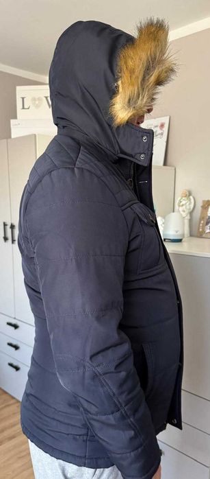 Kurtka zimowa Vernet (Cybina) - kaptur odpinany GRANATOWA - rozm 52