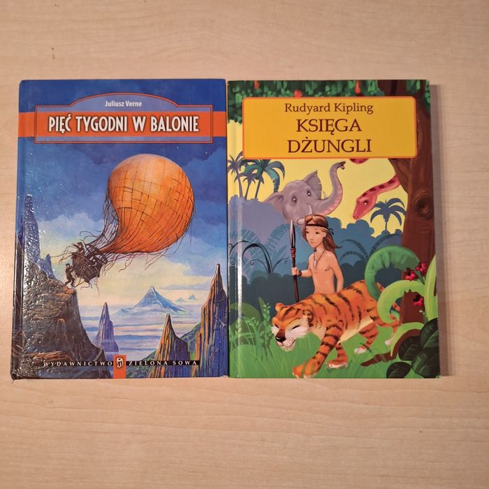 Rudyard Kipling Księga dżungli Juliusz Verne Pięć tygodni w balonie