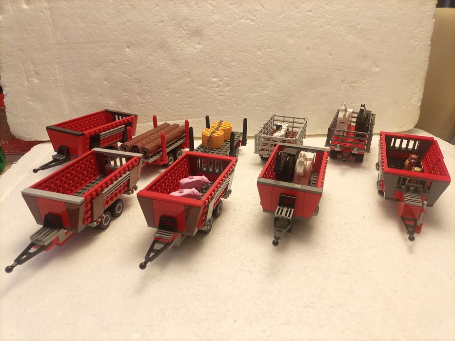 Klocki LEGO przyczepy traktor