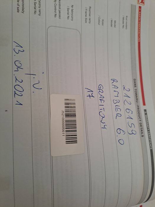 Rower Romet rambler 6 JR