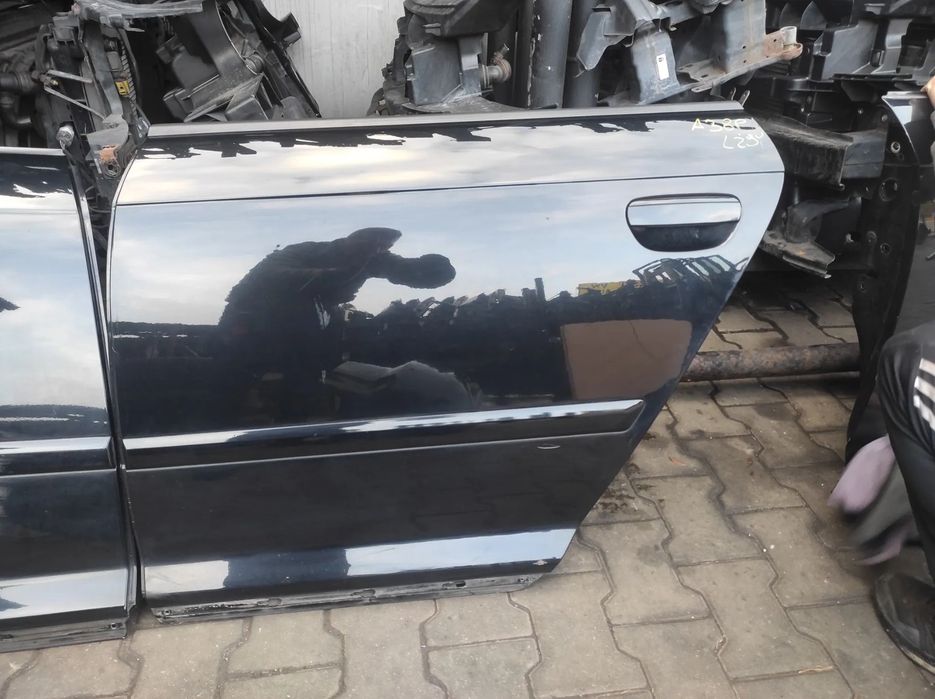 DRZWI LEWE TYLNE LEWY TYŁ AUDI A3 8P 5 DRZWI LŻ9Y CZARNE WYSYŁKA !!!