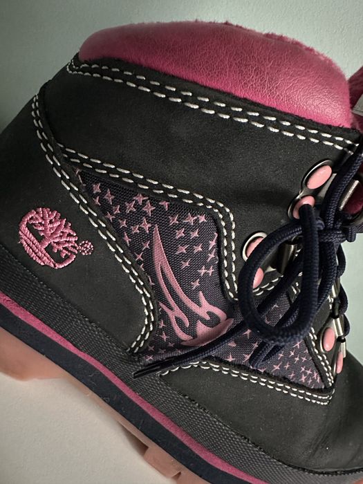 Granatowe buty trapery Timberland 30,5