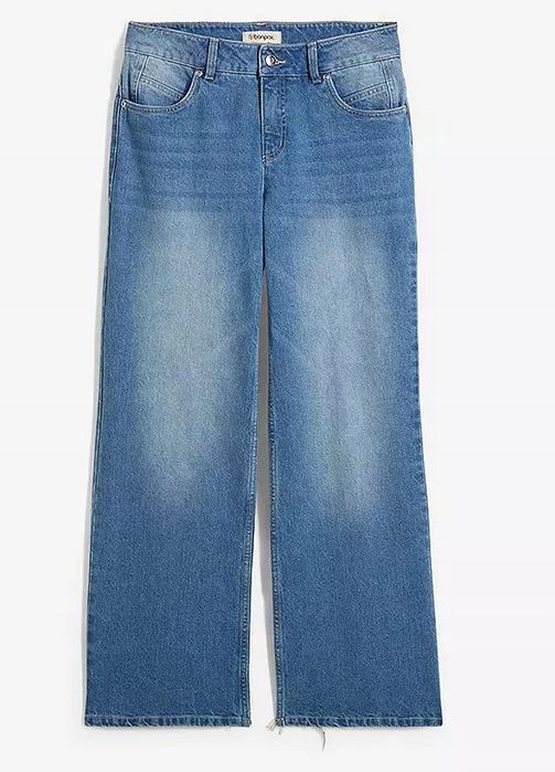 B.P.C spodnie jeansowe damskie przecierane modner.52