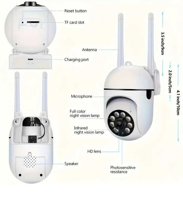 Вулична WI-FI-камера відеоспостереження Easy Cam CLOUD STORAGE IP66