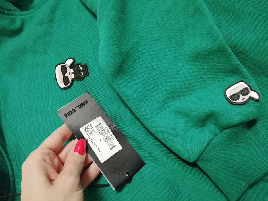 bluza KARL LAGERFELD L 40 zielona nowa z metkami