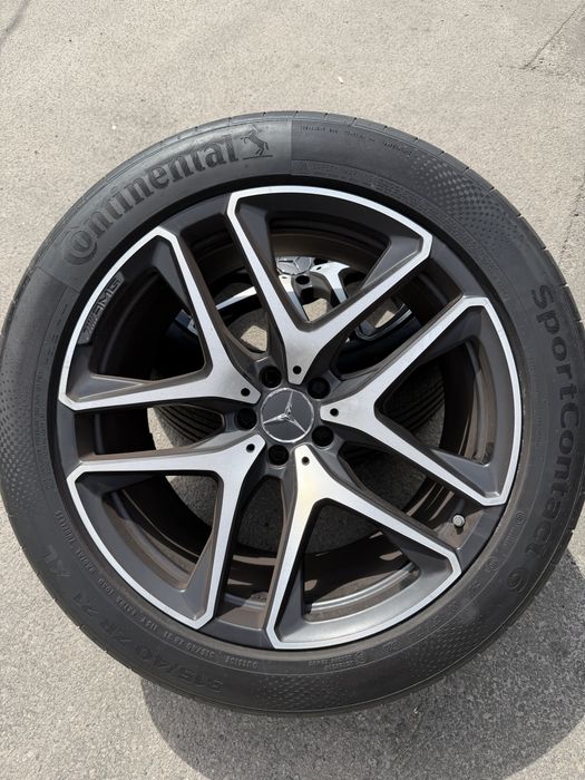 Продам оригінальні диски Mercedes-AMG R21 з літніми шинами Continental