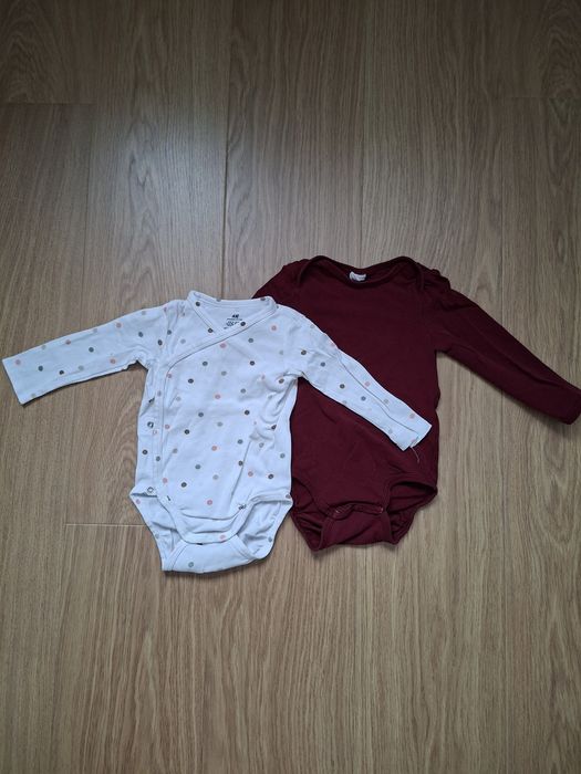 Body z długim rękawem r. 74 h&m