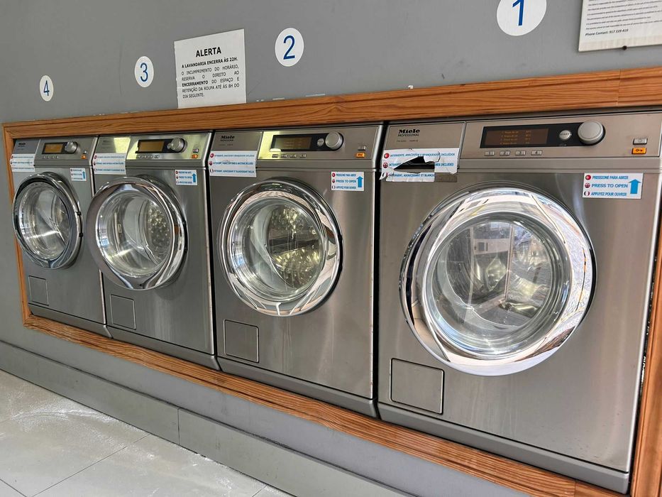 Lavandaria profissional completa Miele - 9 Máquinas