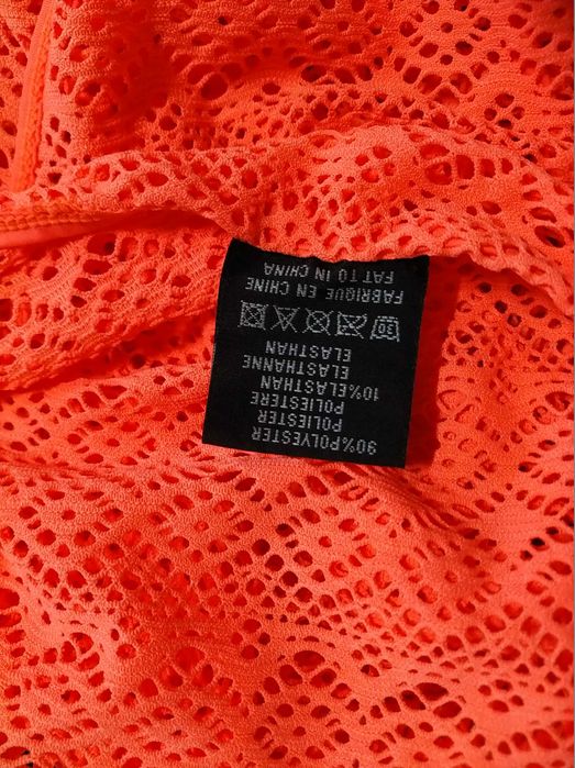 Помаранчева,мереживна накидка,парео 44 р