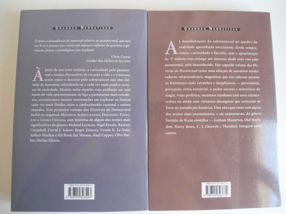 Histórias do Paranormal I e II  - vários autores
