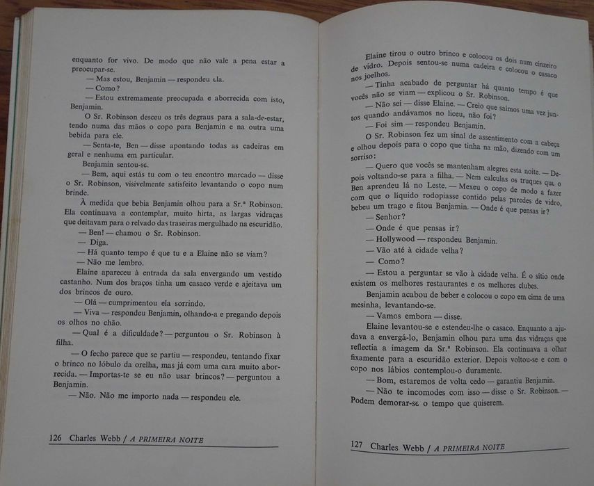 A Primeira Noite de Charles Webb (1ª Edição 1974)