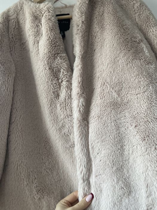 futro beżowe vintage