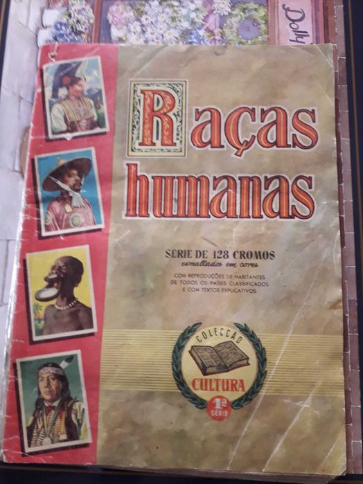 Rara Caderneta de Cromos das Raças Humanas .Antropologia, antiguidade.