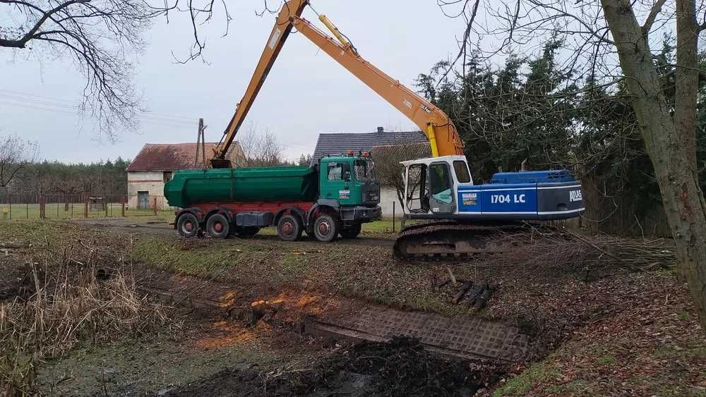 Kopanie odmulanie czyszczenie Stawów Zbiorników   Long Refuler