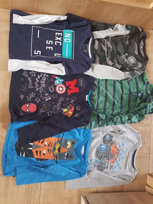 Bluzki- Koszulki na długi rękaw dla chłopca rozm 128