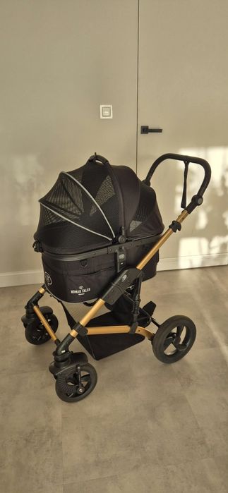 Wózek dla psa/kota Nomad Tales Calma Premium do 15 kg –  złoto
