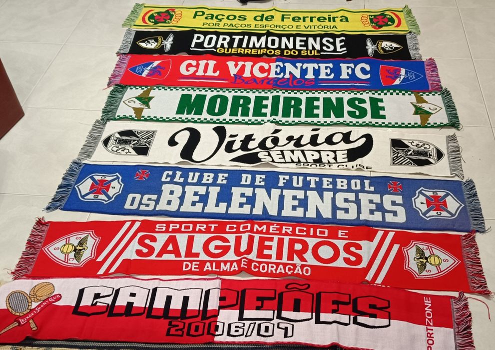 8 cachecois de futebol