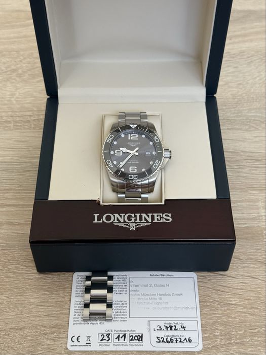 Чоловічий автоматичний годинник Longines HydroConquest 43 мм. Оригінал!