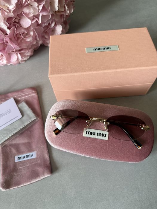 Окуляри MiuMiu нові Рожево-нюдові