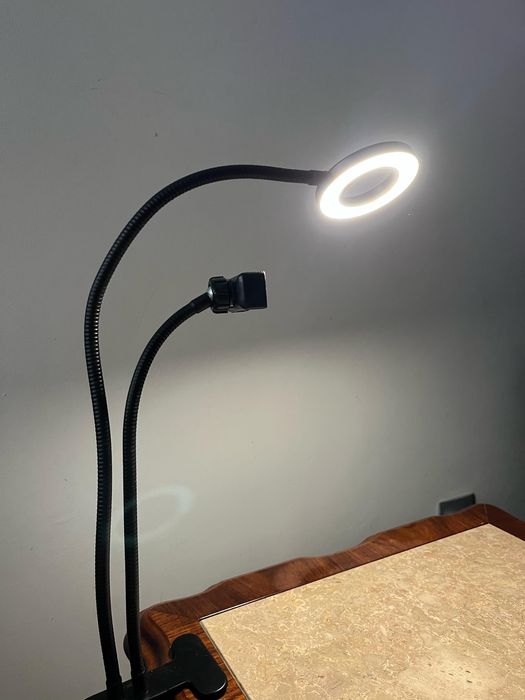 candeeiro com ring light