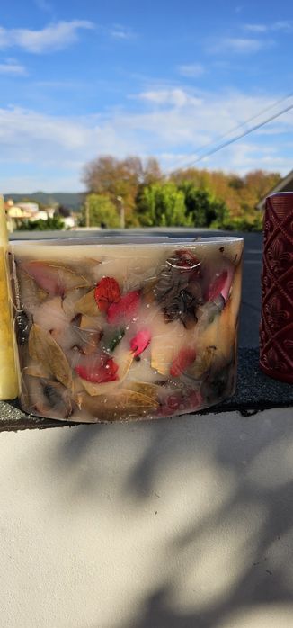 5 Velas Decorativas Artesanais Premium