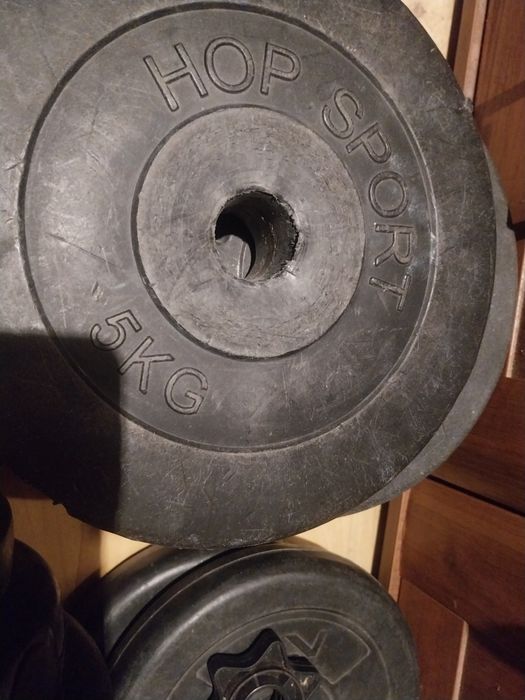 Hantle skręcane + 47,5 kg obciążenia kompozytowego | zestaw domowy