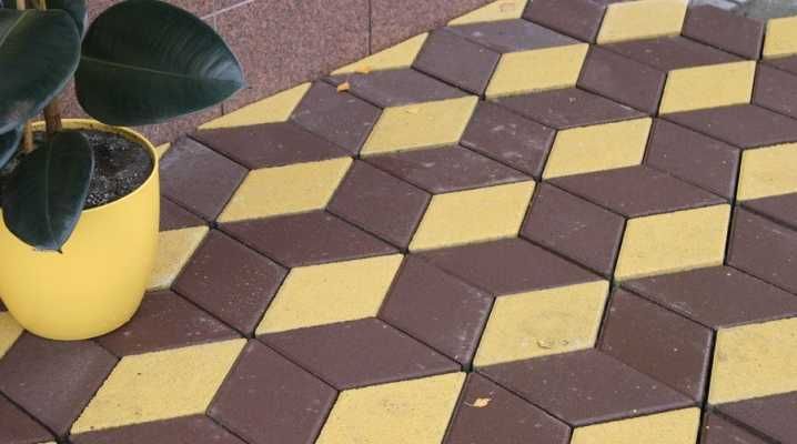 Тротуарная плитка "Ромб" 3Д