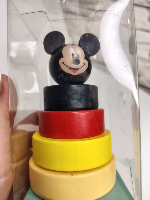 Дитяча розвиваюча піраміда іграшка Міккі Disney