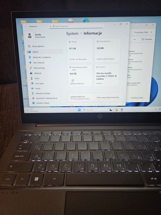 Hp pavilion 14-dv intel core i7 11th