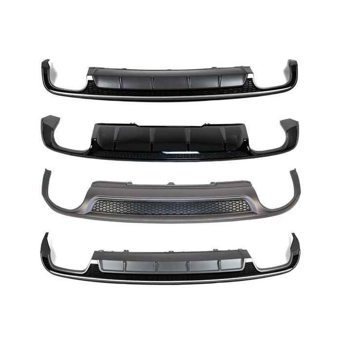 диффузор Audi a3 a4 a5 a6 a7 a8 ауди накладка на задний бампер S RS