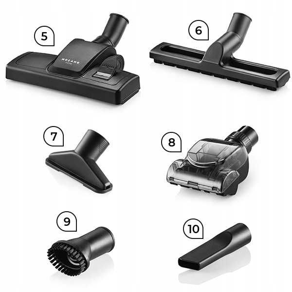 MEGA ZESTAW 15w1 Odkurzacz cyklonowy bezworkowy Turboszczotka FILTR