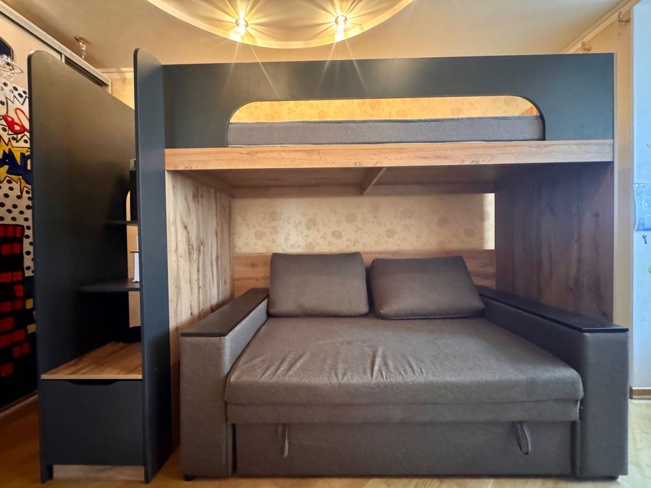 Дитяче ліжко-горище з матрацом