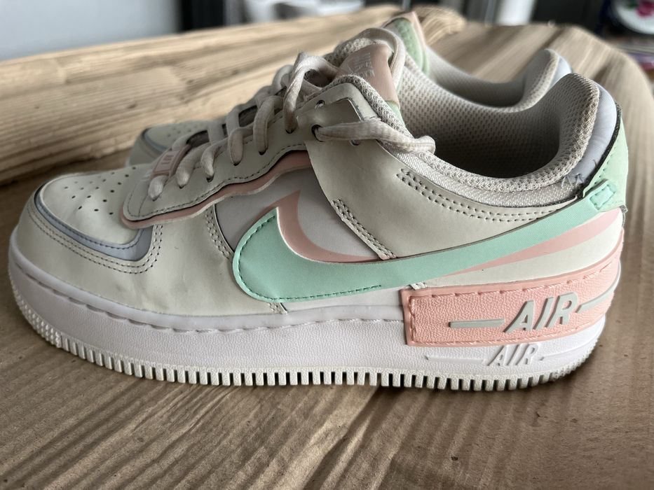 Nike Air Force 1 Shadow CI0919-117 кросівки жіночі шкіряні спортивні на платформі Оригінал 38р/24 см