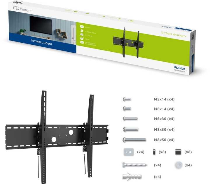 Настінне кріплення для телевізора ITech PLB-120 60"- 100"