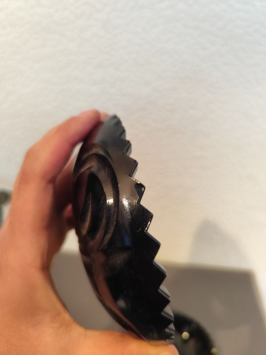 Hialitowa bombonierka hortensja vintage retro prl szklo