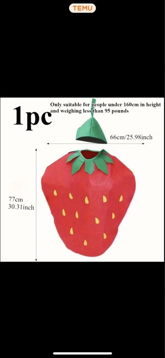 костюм полунички