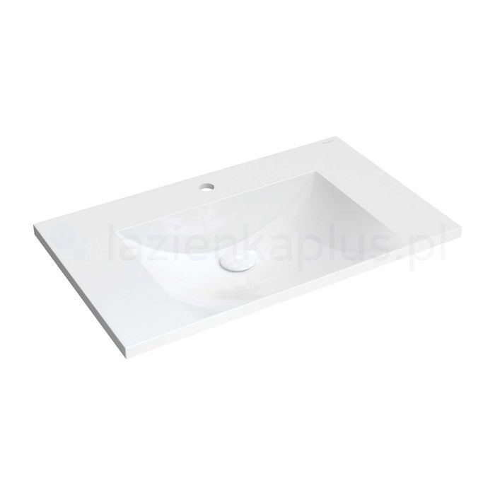 Nowa umywalka 76x46 cm Omnires M+  prostokątna meblowa biała