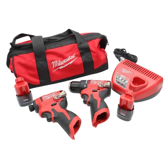 Набір безщіткових шуруповертів Milwaukee 3494-22 M12 Subcompact США