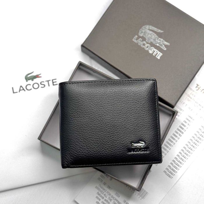 Кошелек с натурально кожи Lacoste, Гаманець Lacoste