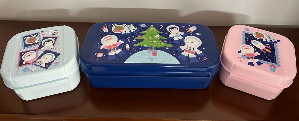 3 Caixas MultiUsos Tupperware