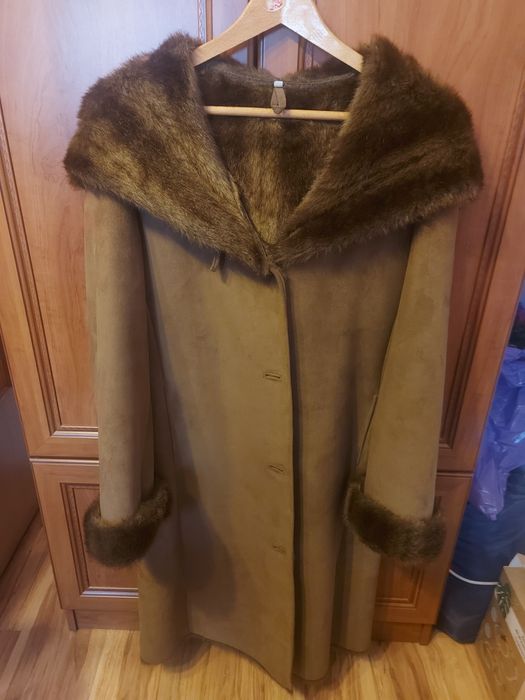 Kożuch, futro ze skóry ekologicznej