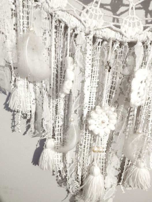 Duży łapacz snów ręcznie robiony