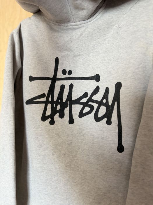 Чоловіче худі Stussy Basic Logo Grey (Оригінал, розмір S)